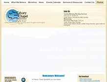 Tablet Screenshot of calvaryspringfield.com